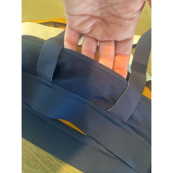 Brooks Womens XL Crossback Sports Bra Navy & Orange - Picture 7 of 7